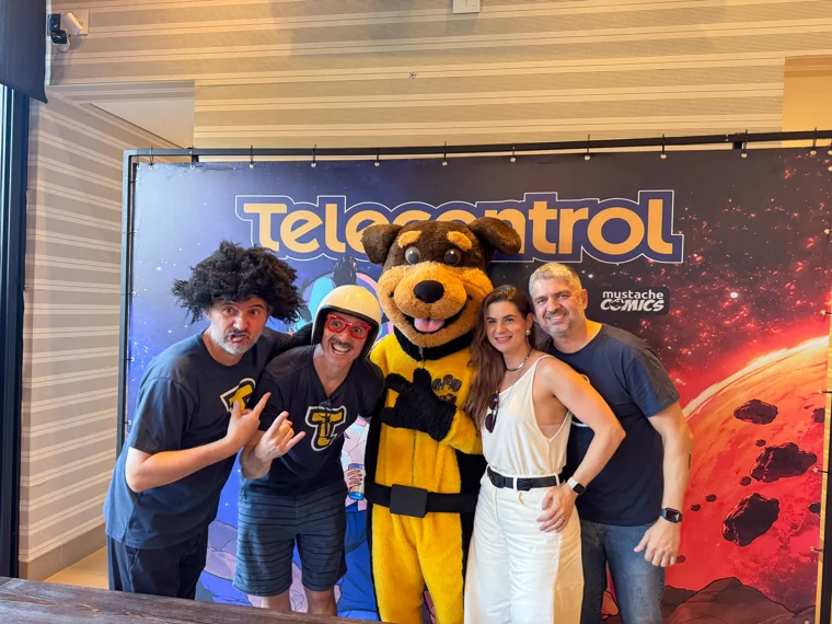 Pitucão no lançamento da Telecontrol